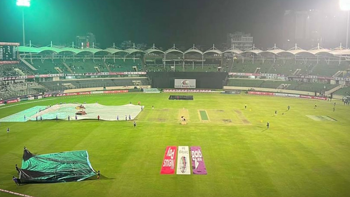 বৃষ্টি থামলেও কমছে ওভার, যেমন হতে পারে বাংলাদেশের লক্ষ্য