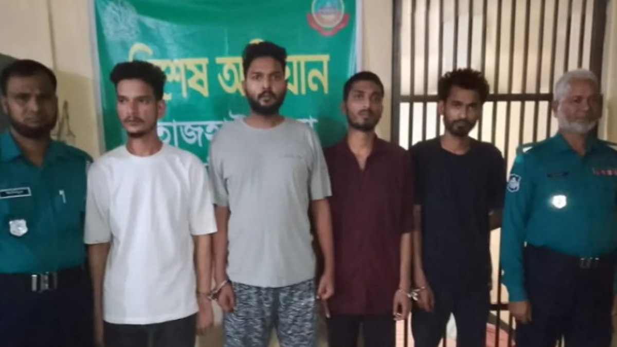 রংপুরে ছাত্রলীগের চার নেতাকর্মী গ্রেপ্তার