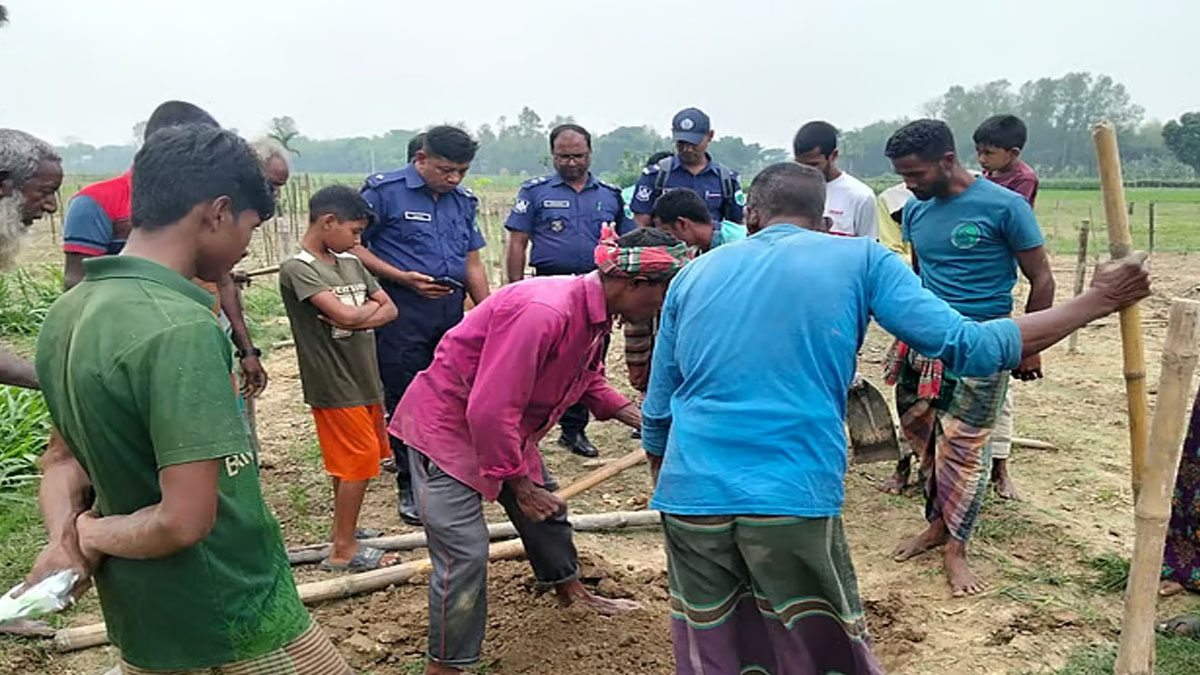 নওগাঁয় মাটির নিচে পুঁতে রাখা ৩২৫টি গুলি উদ্ধার