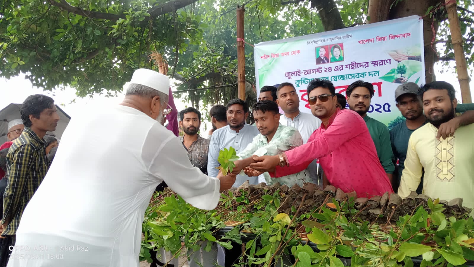 শহীদদের স্মরণে কুষ্টিয়া শহর স্বেচ্ছাসেবক দলের বৃক্ষরোপণ কর্মসূচি