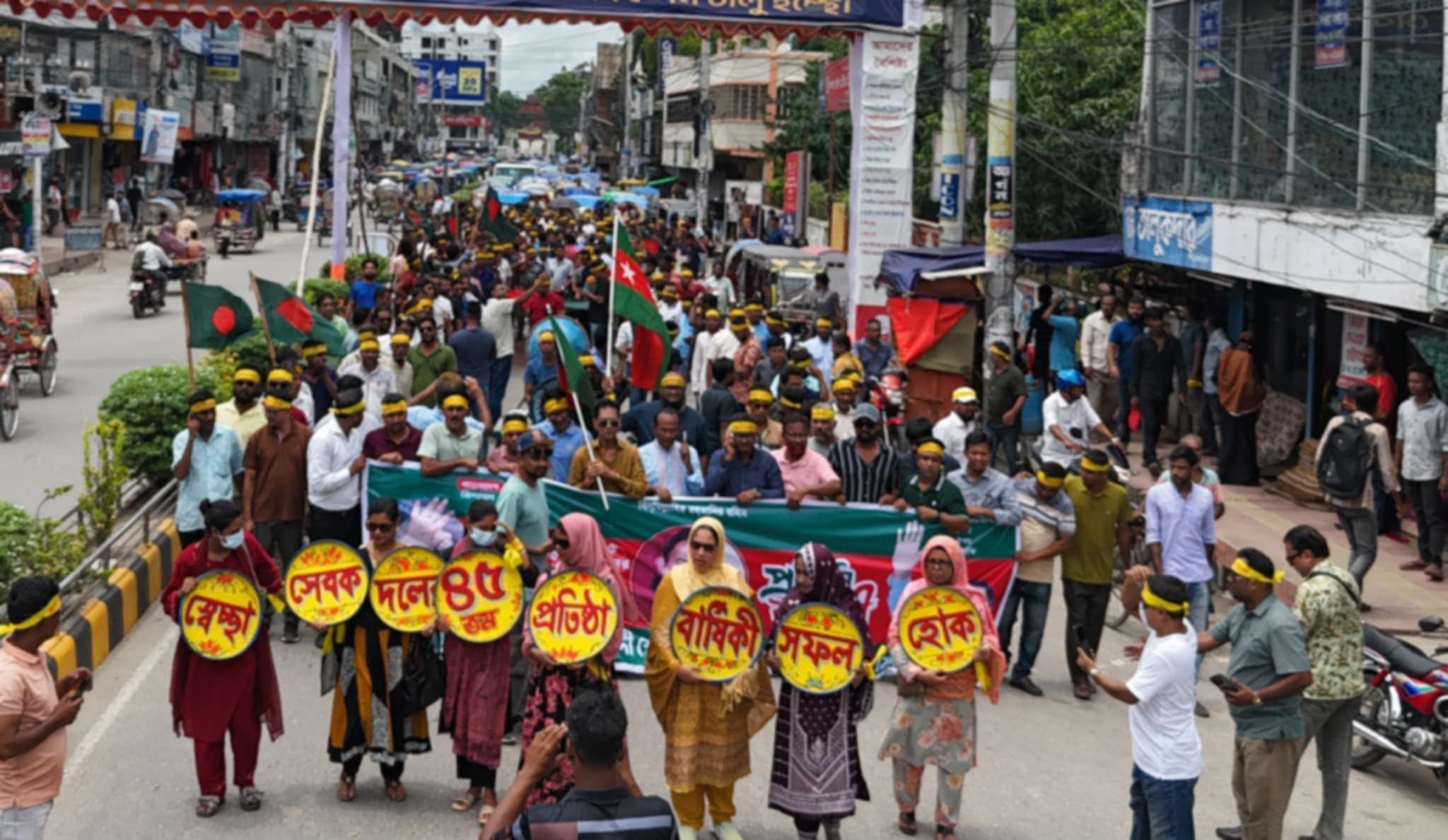 কুষ্টিয়ায় জাতীয়তাবাদী স্বেচ্ছাসেবক দলের প্রতিষ্ঠাবার্ষিকী উপলক্ষে বর্ণাঢ্য র‌্যালী ও সমাবেশ