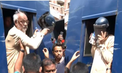 ‘আমি আওয়ামী লীগের না, আমি হেলমেট পরব না’, প্রিজন ভ্যান থেকে আখতারুজ্জামান
