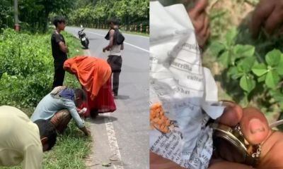 পুলিশের ধাওয়ায় কারবারিদের ইয়াবা রাস্তায়, কুড়িয়ে নিলেন স্থানীয়রা