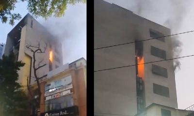 ৮ ইউনিটের ২ ঘণ্টার চেষ্টায় নিয়ন্ত্রণে বনানীর বহুতল ভবনের আগুন