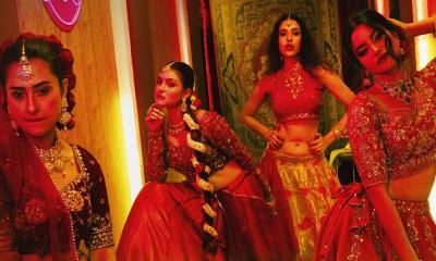 চার নায়িকার সাজে আভিজাত্য, চোখেমুখে রহস্য!