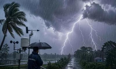 ২৪ ঘণ্টায় ঢাকায় ৩৪ মিলিমিটার বৃষ্টিপাত, আজও বজ্রবৃষ্টির সম্ভাবনা