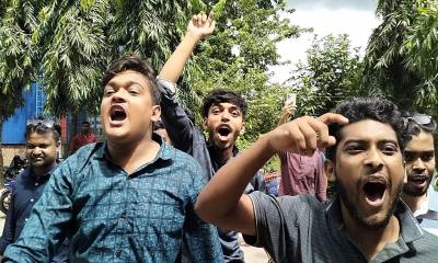 নিষিদ্ধ ছাত্রলীগ নেতাকর্মীদের ‘জয় বাংলা, জয় বঙ্গবন্ধু’ স্লোগান
