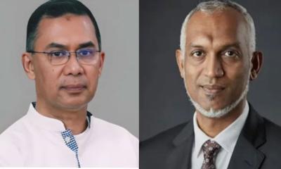তারেক রহমানকে সমবেদনা জানিয়ে মালদ্বীপের প্রেসিডেন্টের চিঠি
