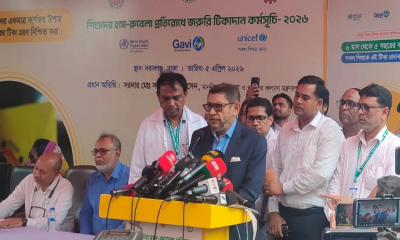 ৩ মে সারাদেশে মিলবে হামের টিকা