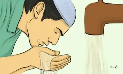 অজুর পানির ছিটা কি অপবিত্র?